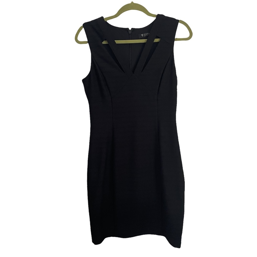 Beautiful Black Dress with Slit on Chest